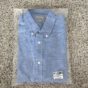 Ash & Erie Light Blue Casual Button Down Shirt for Men